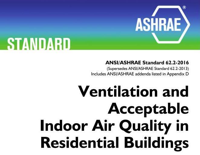 ASHRAE 62.2-2016 Standard