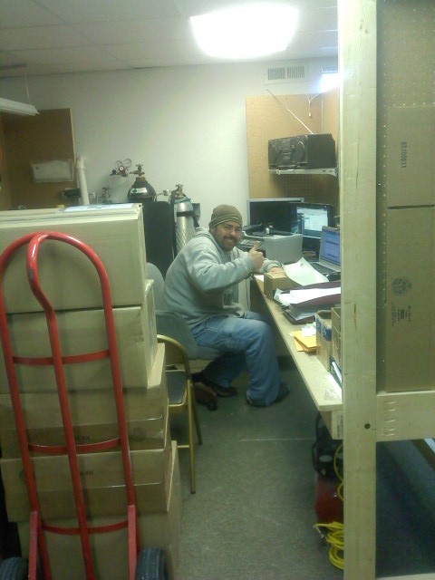 Bill Sutherland at his station 2010