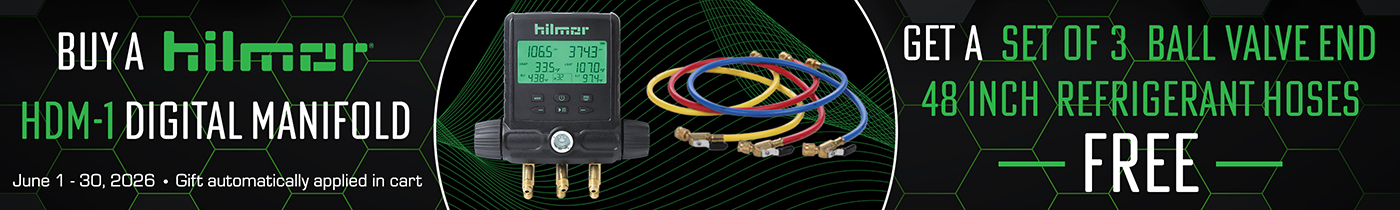 FREE hilmor Hose Set with hilmor HDM-1 Digital Manifold