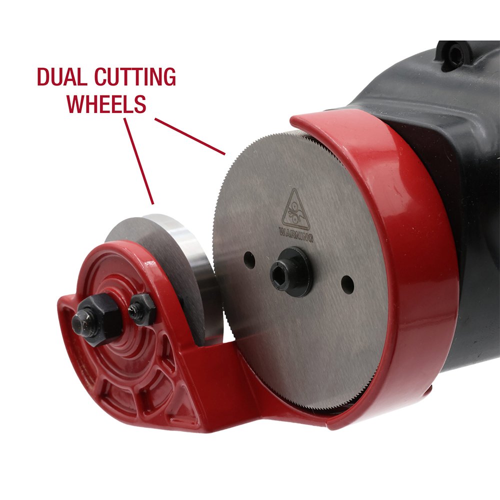 Dual wheel cutting system