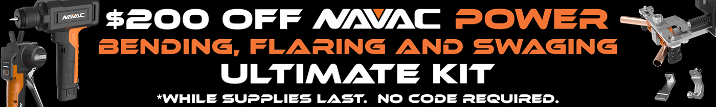 Get $200 off the NAVAC Power Bending, Flaring and Swaging Ultimate Kit at TruTech Tools