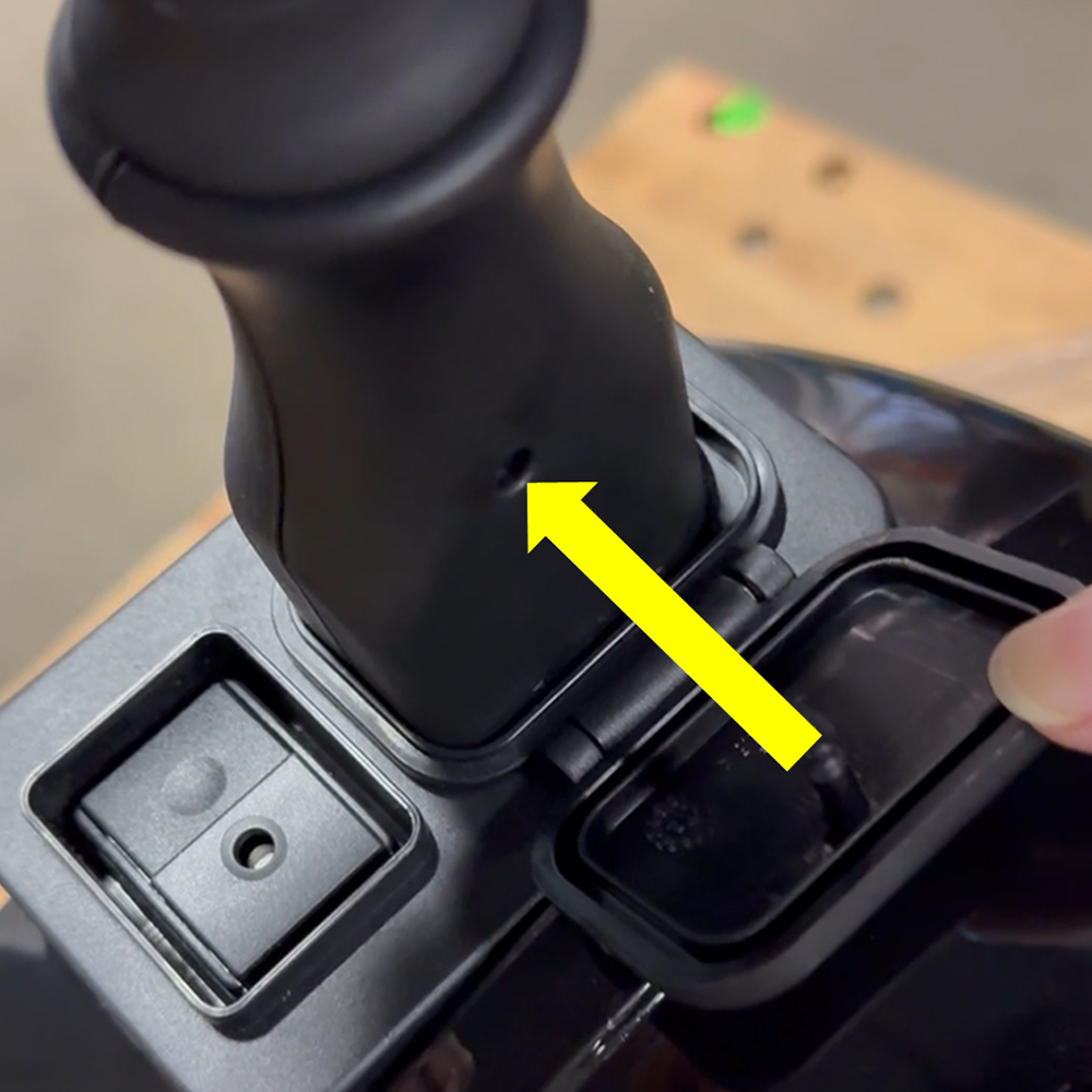 Secure Handle Connection via Door Peg